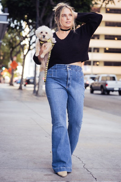 PLUS SIZE - HIGH  RISE MODERN FLARE JEANS