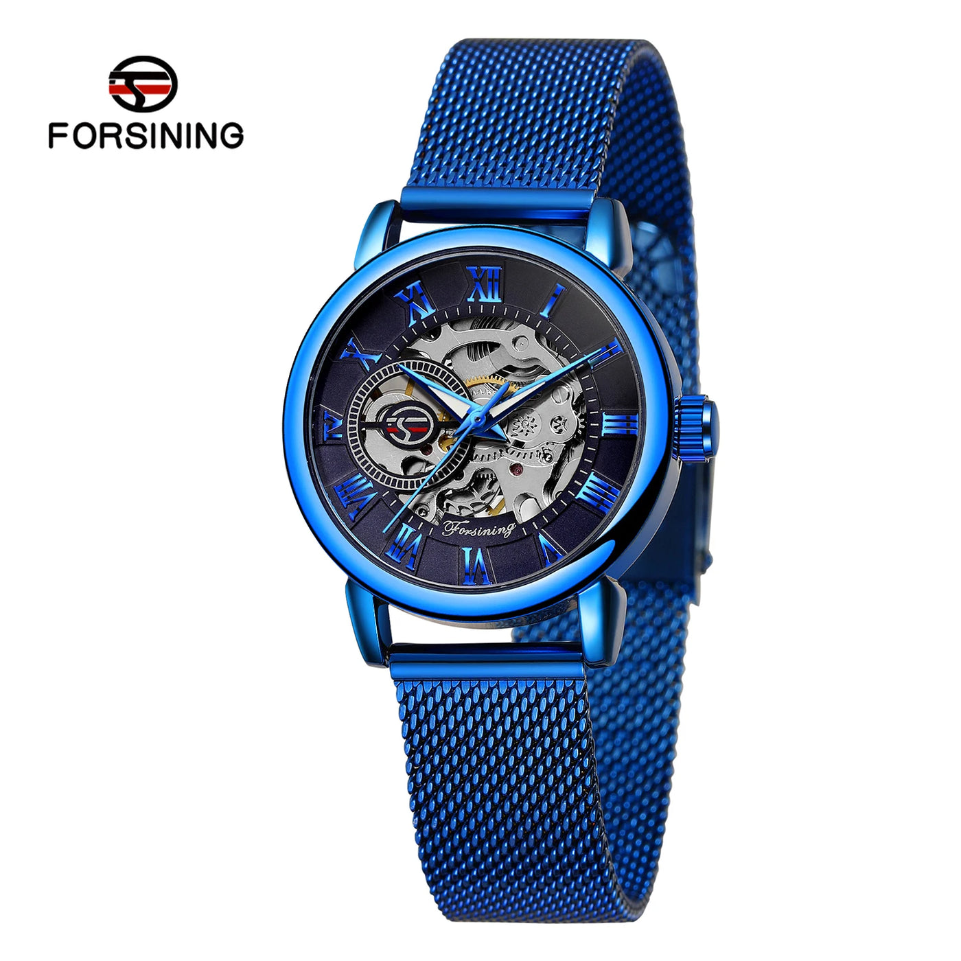 2024 High End Luxury Brands Steel Skeleton Mechanical Woman Watch Ladies Watches Stainless Steel Fashion Women's Wristwatch