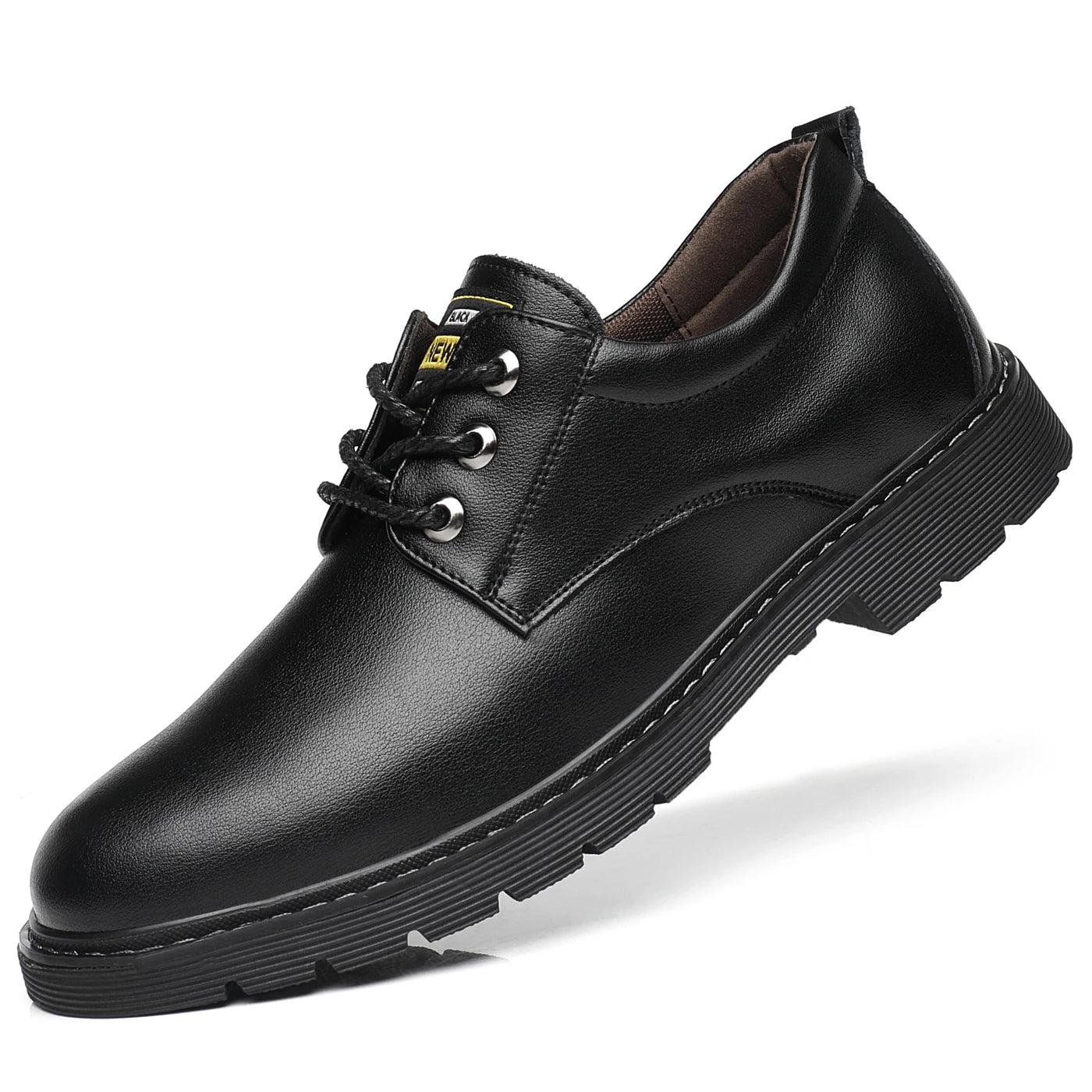 Men's Shoes 2022 Autumn Simple New Genuine Leather Men's Shoes Simple Low Help Work Dress Shoes Lace up Casual Men's Leather Sho