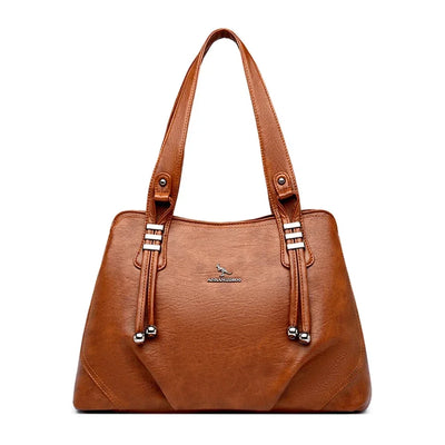 Soft Leather Luxury Handbags Women Bags Designer 3 Layers Shoulder Crossbody Sac Ladies Large Capacity Shopping Messenger Tote