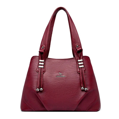 Soft Leather Luxury Handbags Women Bags Designer 3 Layers Shoulder Crossbody Sac Ladies Large Capacity Shopping Messenger Tote